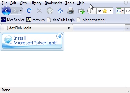 dotclub home page install required